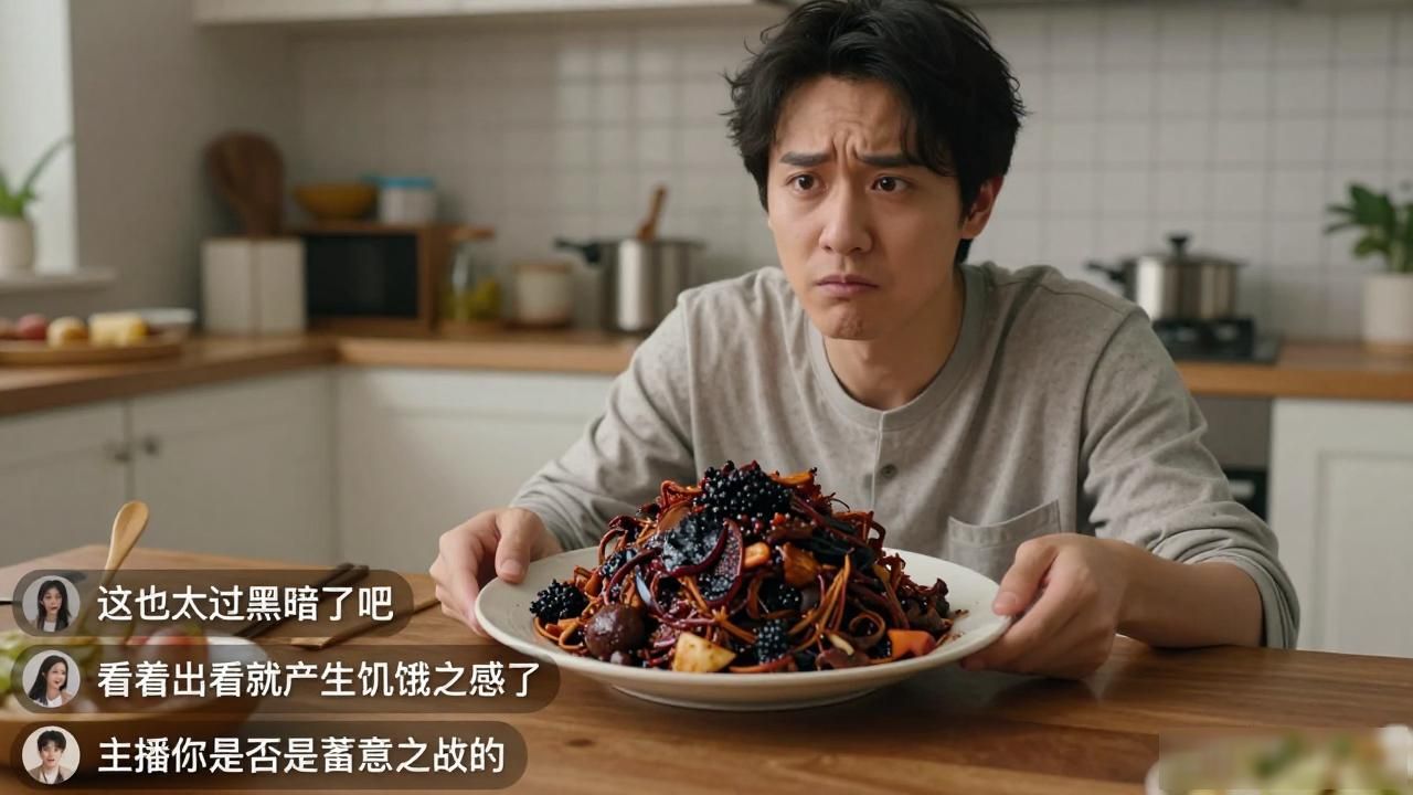 天天做黑暗料理的网红是谁？揭秘那个靠翻车翻红的博主
