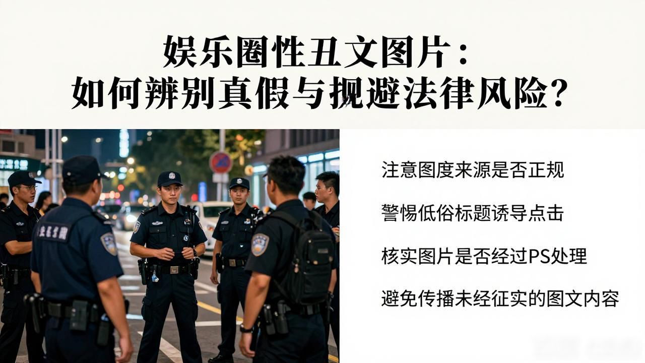 娱乐圈性丑文图片：如何辨别真假与规避法律风险？